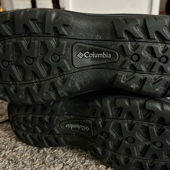 Columbia Ice Maiden Winter Boots Black & Gray Waterproof Leather & Textile Sz 9 - Picture 13 of 14